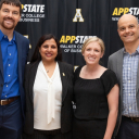 From left are Dean's Club Research Prize Winners Dr. Mark Bolinger, Dr. Lubna Nafees, Dr. Jacqueline Tilton, Dr. Justin Kent during the 2025 Sywassink Awards Program