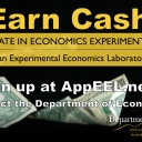 Earn cash for participation in economics experiments