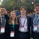 From left are Josh Derienzo, Bella Carpenter, Ethan McAlonen and Matthias Von Feilitzsch. The four App State students attended GreenBiz 2024 as part of a Walker College of Business program dedicated to sustainable business. 