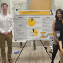 Cassidy Zekas, left, with fellow researchers at the University of Tennessee at Chattanooga 