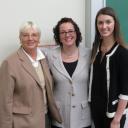 From left: Brantley Center Faculty Director Karen Epermanis, Risk Manager in Residence Robin Joines, and GIS president Cecilia Yanez at Appalachian State University