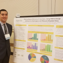 Preston MacDonald with his research poster at the 2018 State of North Carolina Undergraduate Research and Creativity Symposium