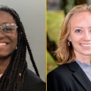 Rachel Hamlin, left, and Ashley Meacham will compete in the Microsoft Excel Collegiate Challenge finals in Las Vegas