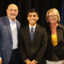 Jeff and Liz Mick ’81 support multiple scholarships at App State. Jeff, left, and Liz, right, are pictured with App State alumnus Carlos Franco ’00, a previous recipient of The Elizabeth and Jeffrey Mick Endowed Scholarship in Business. 