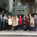 Twelve Appalachian State University students traveled to London with Brantley Board of Advisors members during the university's spring break, March 5-9, as part of a Walker College of Business international markets course.