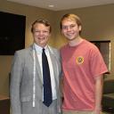 Zach Hunt measured for a business suit by Corner Tailors Founder Merrick Marquie