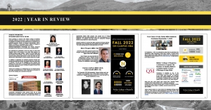 MBA, business graduate program students featured in 2022 year in review newsletter