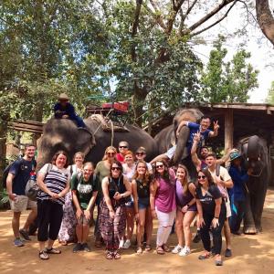 Appalachian students in Thailand