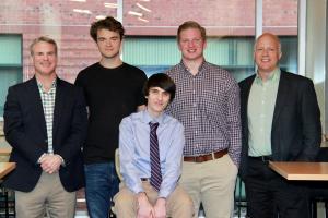 Pictured from left are Bobby Martin, Narayana Walters, Jackson Barbee, Chandler Greer and Erich Schlenker