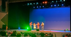 Ratcliffe, pictured left, is a member of the Kraut Creek Ramblers, a band are known for their traditional mountain music.