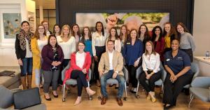 Students from Appalachian State University traveled to Raleigh, North Carolina on March 15 to spend the day with executives in the newest BlueCross BlueShield of North Carolina (BCBSNC) retail center.