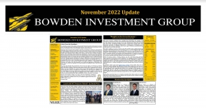 Bowden Investment Group releases November 2022 update
