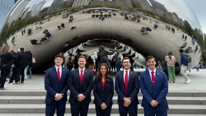 App State students, 2024-2025 Broyhill Fellows, in Chicago