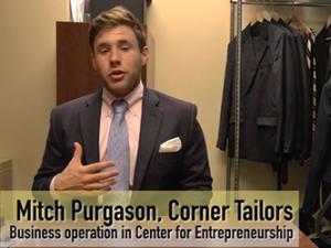 screenshot of vimeo video on the Center for Entrepreneurship