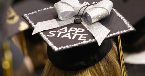 Photo of App State graduation cap