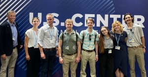 Six App State students recently returned from a trip led by Chief Sustainability Officer Lee Ball and Department of Economics Chair and Professor Dave McEvoy to attend COP27, the 27th annual United Nations Climate Change Conference.