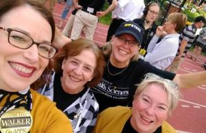 Dean Heather Norris with colleagues at Walker College Game Day / Appalachian Homecoming 2017