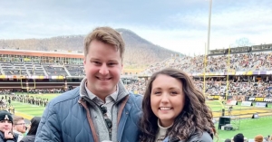 Johnathan Smith '18 and Abby Young '18: From my first day at App, I fell in love with the college and with Boone.