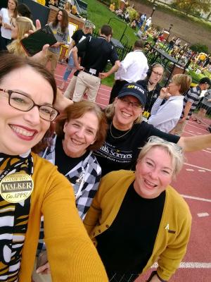 Dean Heather Norris with colleagues at Walker College Game Day / Appalachian Homecoming 2017