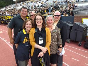 Pictured, from left, are Dr. Garner Dewey (College of Fine and Applied Arts), Dr. Melba Spooner (Reich College of Education), Dr. Marie Huff (Beaver College of Health Sciences), Dr. Heather Norris (Walker College of Business), Dr. Neva Specht (College of Arts and Sciences) and Dr. James Douthit (Hayes School of Music).