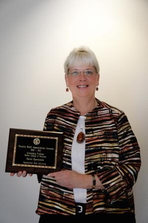 Risk Management & Insurance Professor Karen Epermanis has been named 2017 Outstanding Professor in the Walker College of Business by Appalachian State University's Student Government Association (Photo Sabrina Cheves)