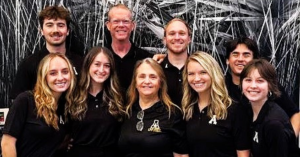 Front row: Kenley Cannon, Kennedy Burton, Bonnie Guy, Christine Parker, Stacey Watson Back Row: Will Sutherland, Barrett Garner, Cody Zimmerman and 