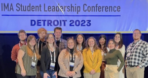 From left are Taylor Nicol, Alayna Speer, Cole Blake, Jaime Ziegenfuss Whitehead, Nicholas Fox, Maddison McPherson, Cristina Sanchez, Allie Hollis, Bianca Gonzalez-Torres, Emelie Rodriguez, Chloe Borchers, and Samuel Blevins.