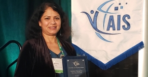 Iyer earns Sandra Slaughter Service Award from the Association for Information Systems