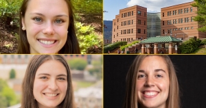 Clockwise, from top left, are Carolina Davidson, Tom Phillips (not pictured), Caroline Reeder, and Ashley Weisser.