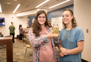 Appalachian State University students Kelsey Simon, left, and Ali Moxley took second place in the Food Solutions Challenge in April.