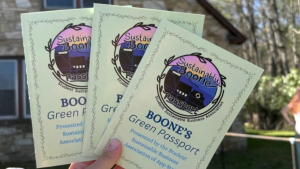 Three passport books with text 