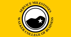 Service Milestones in the Walker College of Business