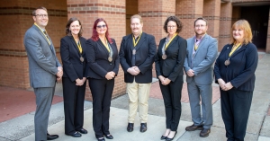 From left are: Austin Eggers, Kristl Davison, Pia Albinsson, John Lehman, Jennifer Hayward, Kevin Eller and Kathy Mann