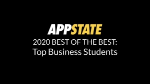 Walker College of Business names 30 students to App State's Best List