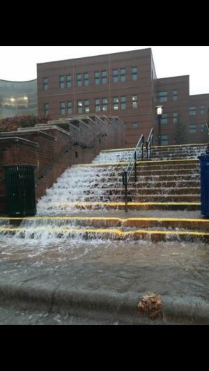 In Pictures: October 23, 2017 Flooding at Appalachian State University's Peacock Hall (Samantha Fuentes)