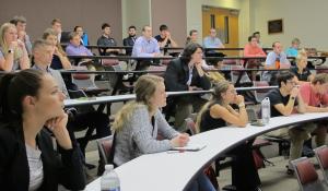 More than 50 attended the 2017 internship panel on Appalachian's campus September 26.