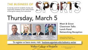Business of Sports to bring App State alumni, sports authorities to campus March 5
