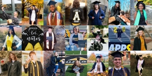 More than 1,700 Appalachian State University graduates were conferred degrees during the university’s virtual Fall 2020 Commencement Dec. 11. This photo collage shows a handful of the numerous celebratory commencement photos shared by App State’s Class of 2020 graduates via social media. 