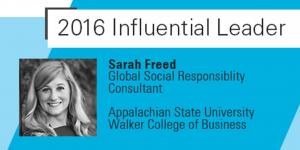 2016 Influential Leader Sarah Freed