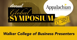 Three professors to present during 2021 Appalachian Global Symposium 