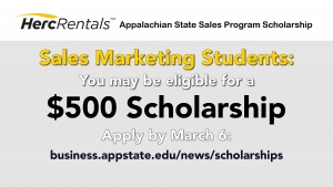 HercRentals Appalachian State sales program scholarships