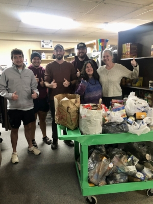 AppState's GIS Risk Management Student Group Donates Nearly 300 Pounds of Food