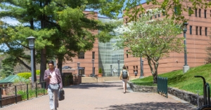 App State’s Walker College of Business and its Master of Business Administration program have received 2022–23 and 2023–24 accolades from The Princeton Review, U.S. News & World Report, CEO Magazine and Fortune magazine, all of which recognized the program’s high quality and return on investment for graduates. The college’s home, Peacock Hall, is pictured in the background. 