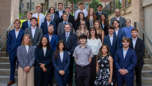 App State MBA students outdoors at App State