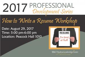 Walker College to offer six-part professional development series through BB&T Student Leadership Center