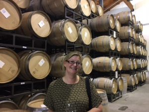 Appalachian State University Marketing Professor Pia Albinsson while in Sonoma, CA, while attending the International Conference of the Academy of Wine Business Research 